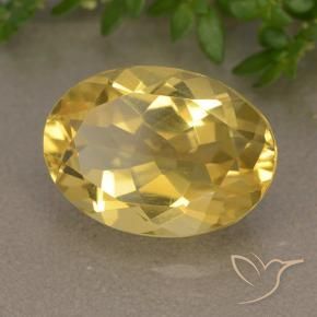 Citrino Dourado médio Natural 5.35ct, oval, VVS-VS