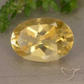 Citrino Dourado médio Natural 4.72ct, oval, VVS-VS