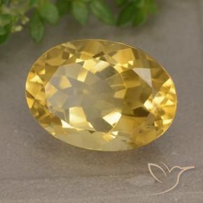 Citrino Dourado médio Natural 5.95ct, oval, VVS-VS