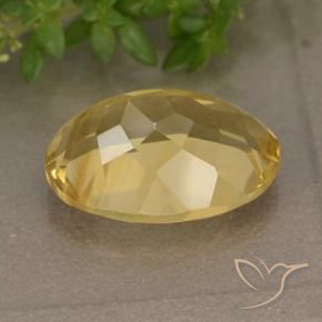 Citrino Dourado médio Natural 5.87ct, oval, VVS-VS