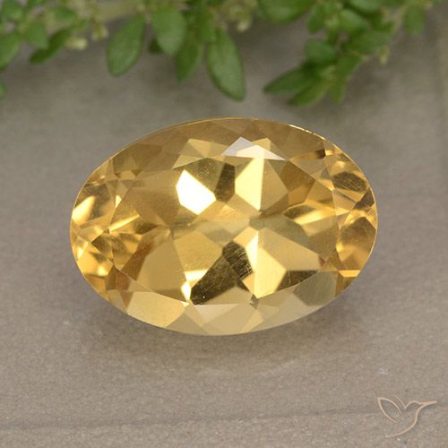 5.78ct Natural Laranja Dourado Profundo Citrino, oval, VVS-VS