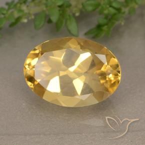Citrino Laranja Dourado Profundo Natural 5.78ct, oval, VVS-VS