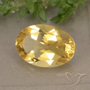 Citrino ouro médio Natural 4.97ct, oval, VVS-VS