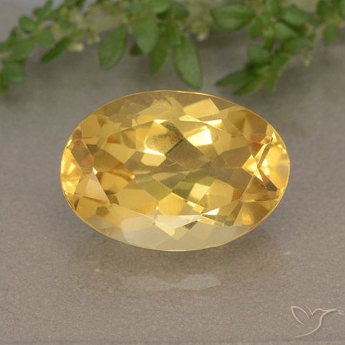 5.38ct Natural Laranja Dourado Profundo Citrino, oval, VVS-VS