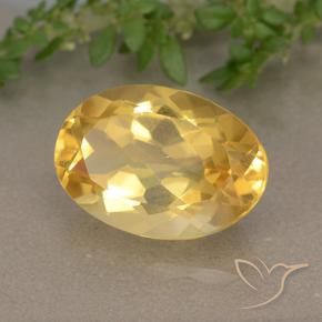 Citrino Laranja Dourado Profundo Natural 5.38ct, oval, VVS-VS