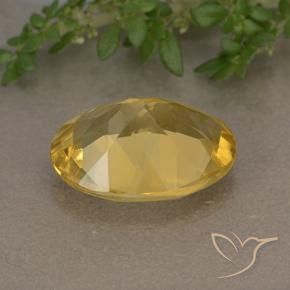 Citrino Dourado médio Natural 4.87ct, oval, VVS-VS