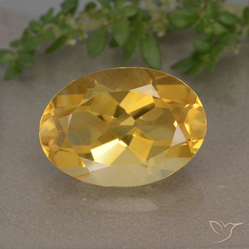 5.74ct Natural Laranja Dourada Citrino, oval, VVS-VS