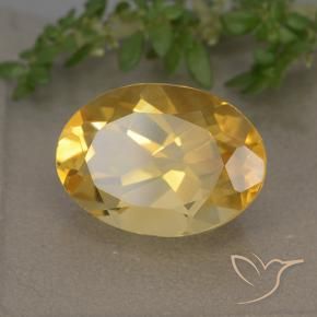 Citrino Laranja Dourada Natural 5.74ct, oval, VVS-VS