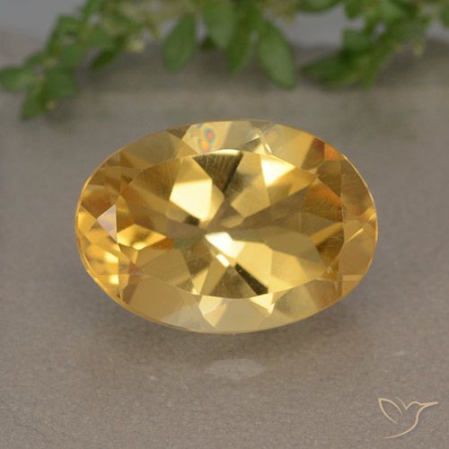 5.64ct Natural Laranja Dourado Profundo Citrino, oval, VVS-VS