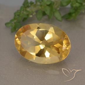 Citrino Laranja Dourado Profundo Natural 5.64ct, oval, VVS-VS
