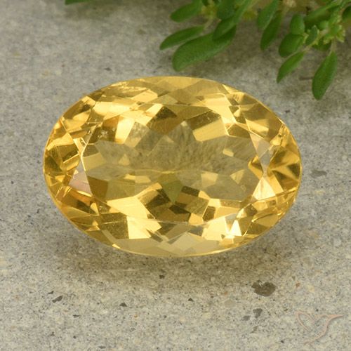 5.93ct Natural Dourado médio Citrino, oval, VVS-VS
