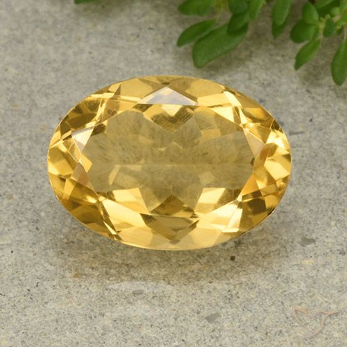 5.54ct Natural Dourado médio Citrino, oval, VVS-VS