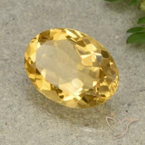 Citrino Dourado médio Natural 5.54ct, oval, VVS-VS