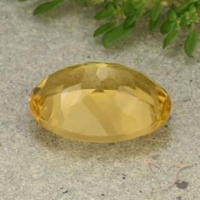 Citrino Dourado médio Natural 5.54ct, oval, VVS-VS