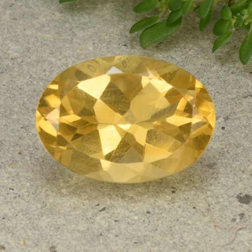 5.43ct Natural Dourado médio Citrino, oval, VVS-VS