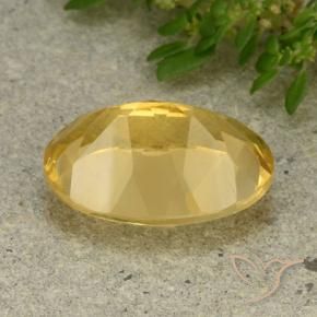 Citrino Dourado médio Natural 5.43ct, oval, VVS-VS