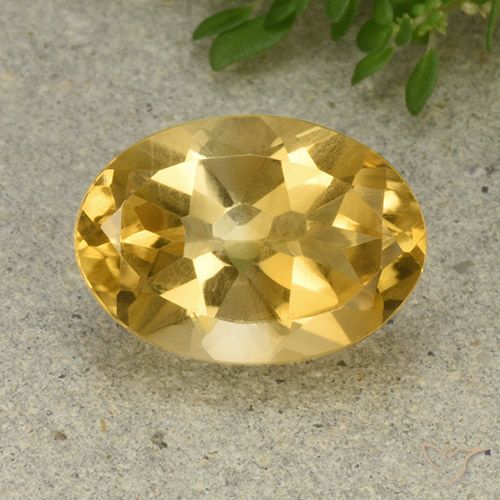 5.68ct Natural Dourado médio Citrino, oval, VVS-VS