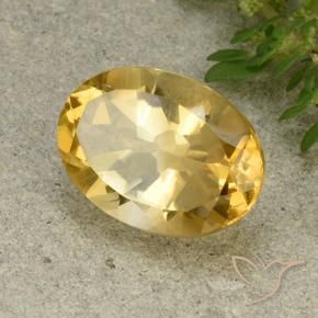 Citrino Dourado médio Natural 5.68ct, oval, VVS-VS