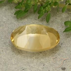 Citrino Dourado médio Natural 5.68ct, oval, VVS-VS
