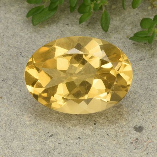 5.22ct Natural Dourado médio Citrino, oval, VVS-VS