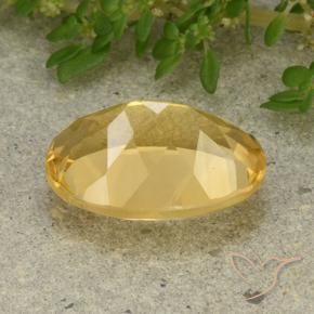 Citrino Dourado médio Natural 5.22ct, oval, VVS-VS