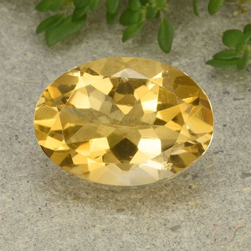 5.33ct Natural Dourado Médio-claro Citrino, oval, VVS-VS