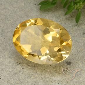 Citrino Dourado Médio-claro Natural 5.33ct, oval, VVS-VS
