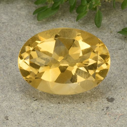5.41ct Natural Laranja Dourada Citrino, oval, VVS-VS