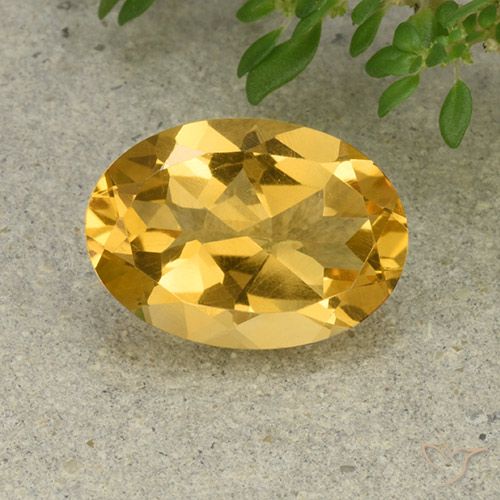 4.76ct Natural Dourado Médio-claro Citrino, oval, VVS-VS