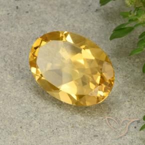 Citrino Dourado Médio-claro Natural 4.76ct, oval, VVS-VS