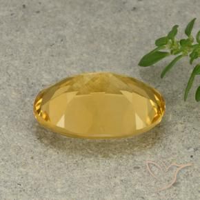 Citrino Dourado Médio-claro Natural 4.76ct, oval, VVS-VS