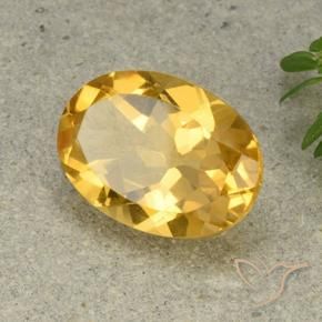 Citrino Dourado Médio-claro Natural 5.56ct, oval, VVS-VS