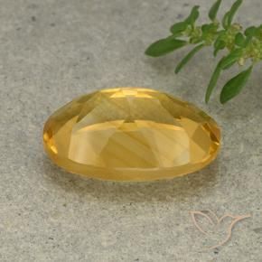 Citrino Dourado Médio-claro Natural 5.56ct, oval, VVS-VS
