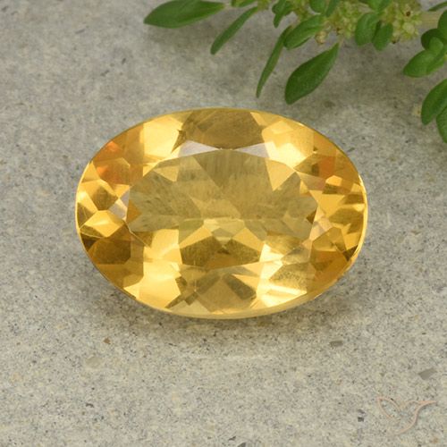 4.82ct Natural Laranja Dourada Citrino, oval, VVS-VS