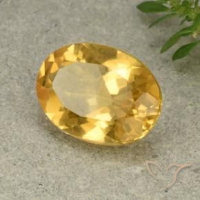 Citrino Laranja Dourada Natural 4.82ct, oval, VVS-VS