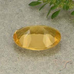Citrino Laranja Dourada Natural 4.82ct, oval, VVS-VS