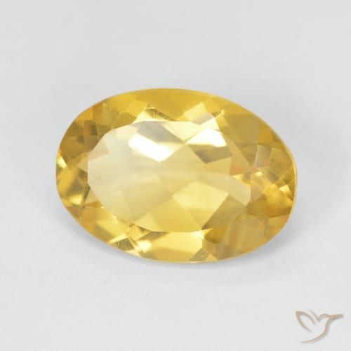 Citrino ouro médio Natural 4.82ct, oval, VVS-VS