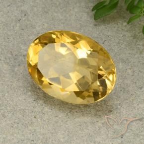 Citrino Dourado médio Natural 5.32ct, oval, VVS-VS