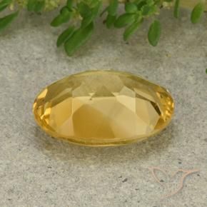 Citrino Dourado médio Natural 5.32ct, oval, VVS-VS