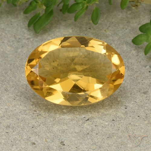 4.51ct Natural Dourado Médio-claro Citrino, oval, VVS-VS