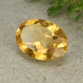 Citrino Dourado Médio-claro Natural 4.51ct, oval, VVS-VS
