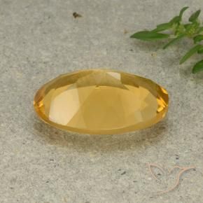 Citrino Dourado Médio-claro Natural 4.51ct, oval, VVS-VS