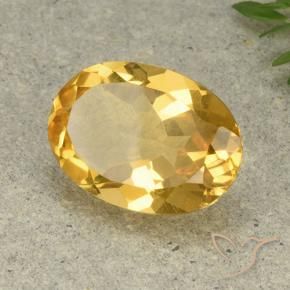 Citrino Dourado Médio-claro Natural 5.25ct, oval, VVS-VS