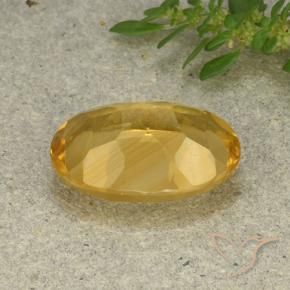 Citrino Dourado Médio-claro Natural 5.25ct, oval, VVS-VS