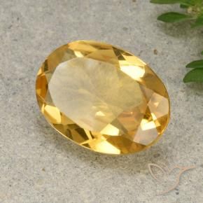 Citrino Dourado Médio-claro Natural 4.47ct, oval, VVS-VS