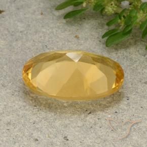 Citrino Dourado Médio-claro Natural 4.47ct, oval, VVS-VS