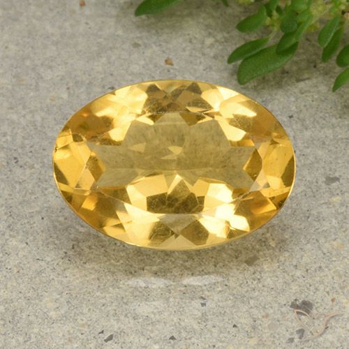 4.76ct Natural Laranja Dourada Citrino, oval, VVS-VS