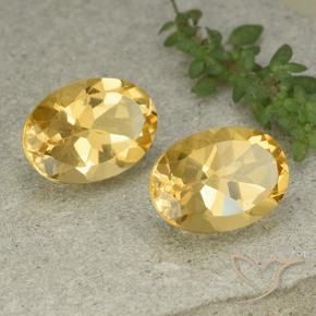 Pedras preciosas de Citrino Laranja Dourada natural de 11.46 ct, oval, VVS-VS