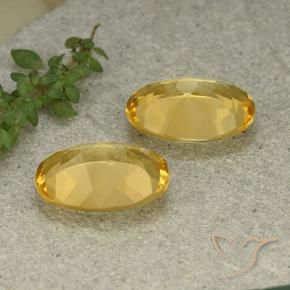 Pedras preciosas de Citrino Dourado Médio-claro natural de 9.40 ct, oval, VVS-VS