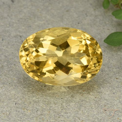 6.36ct Natural Laranja Dourada Citrino, oval, VVS